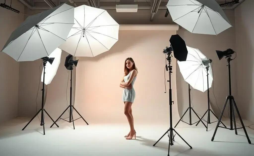 Kit de iluminação com sombrinhas difusoras para estúdio: aprenda a escolher o melhor