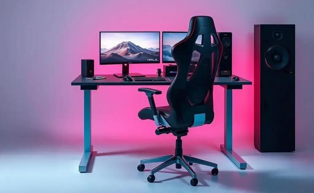 Mesa gamer com regulagem de altura elétrica: A escolha ideal para seu setup