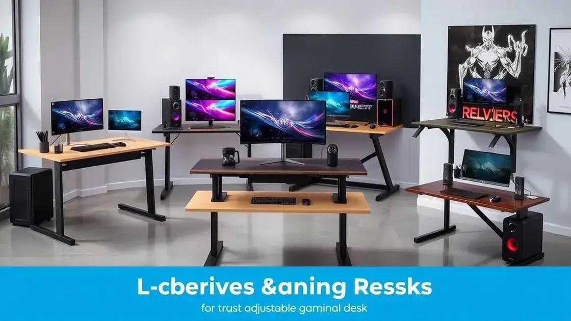 Melhores modelos de mesas gamer com regulagem elétrica Melhores modelos de mesas gamer com regulagem elétrica