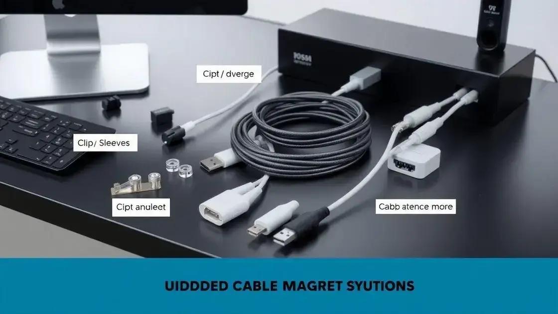 Dicas de organização e otimização de cabos