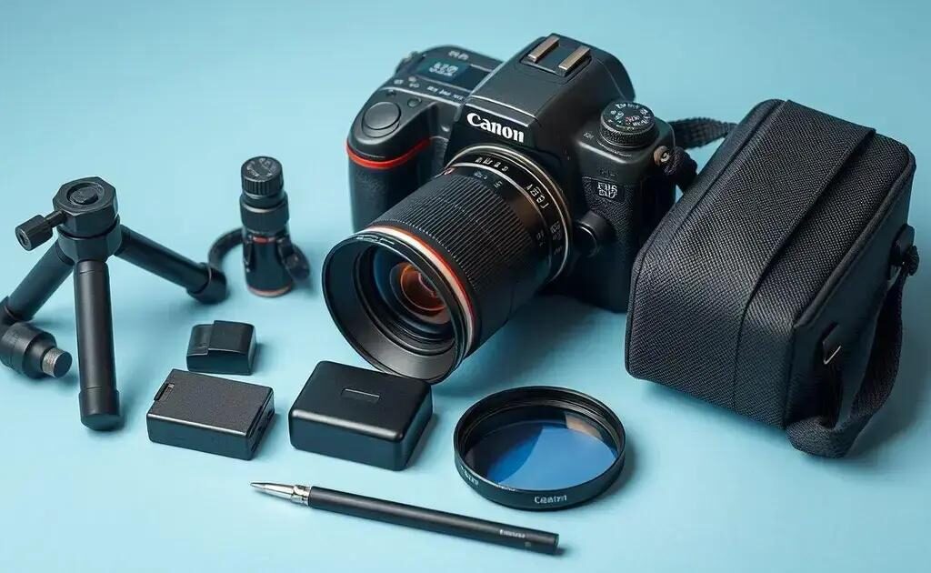 Conjunto de 5 acessórios essenciais para câmera digital para fotógrafos