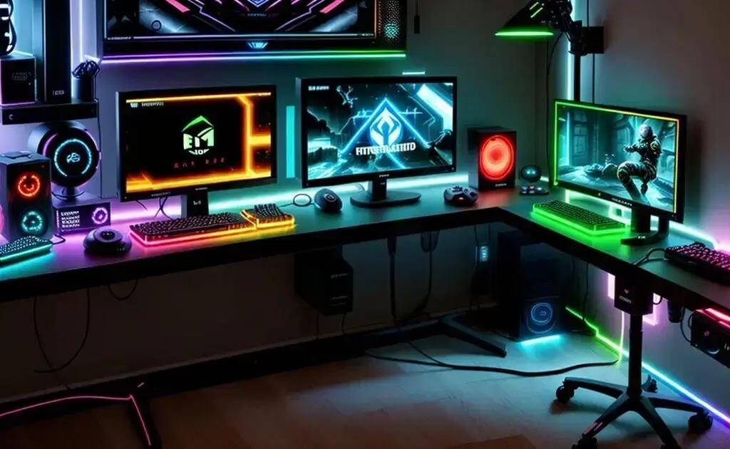 Iluminação LED para setup de streamer: aprenda a otimizar seu espaço