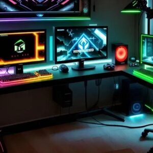 Iluminação LED para setup de streamer: aprenda a otimizar seu espaço
