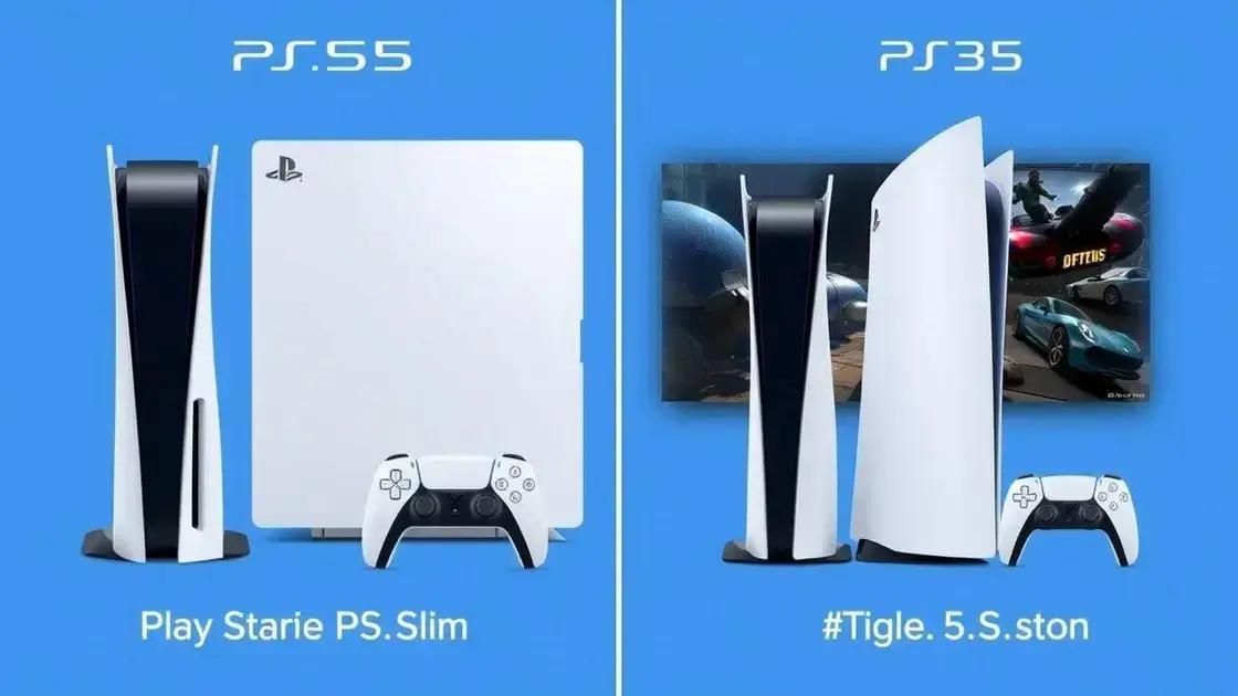 Comparação com o modelo original do PS5