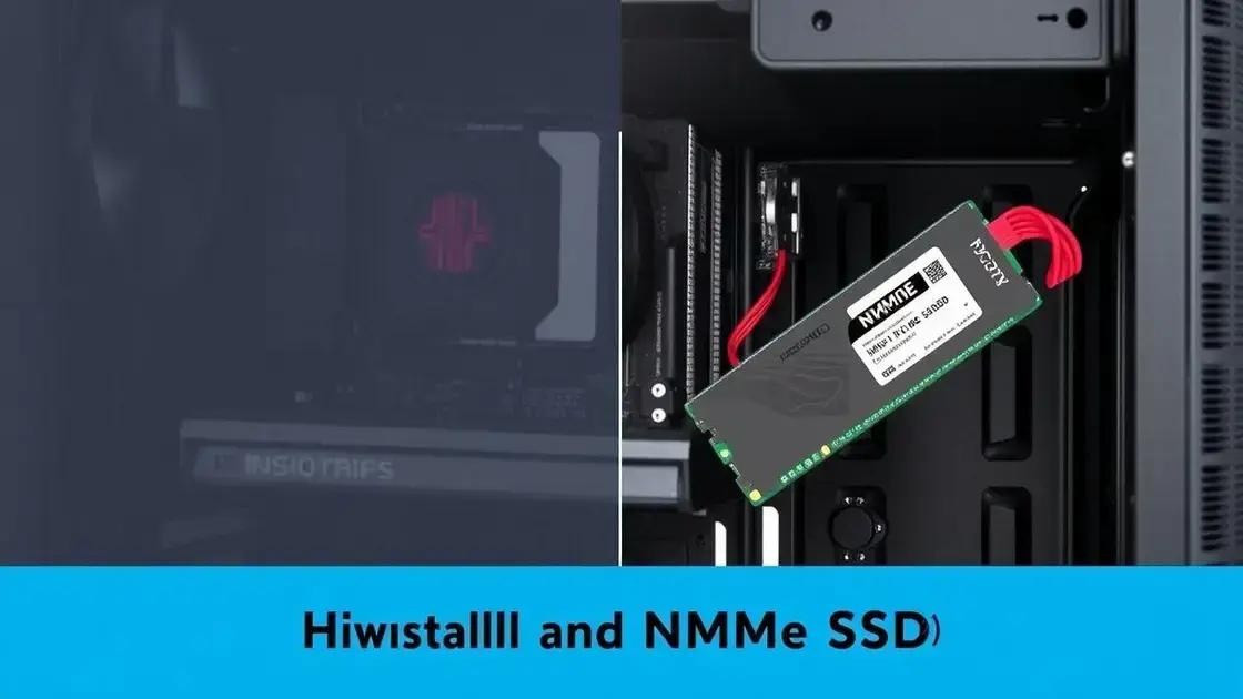 como instalar um SSD NVMe no seu PC