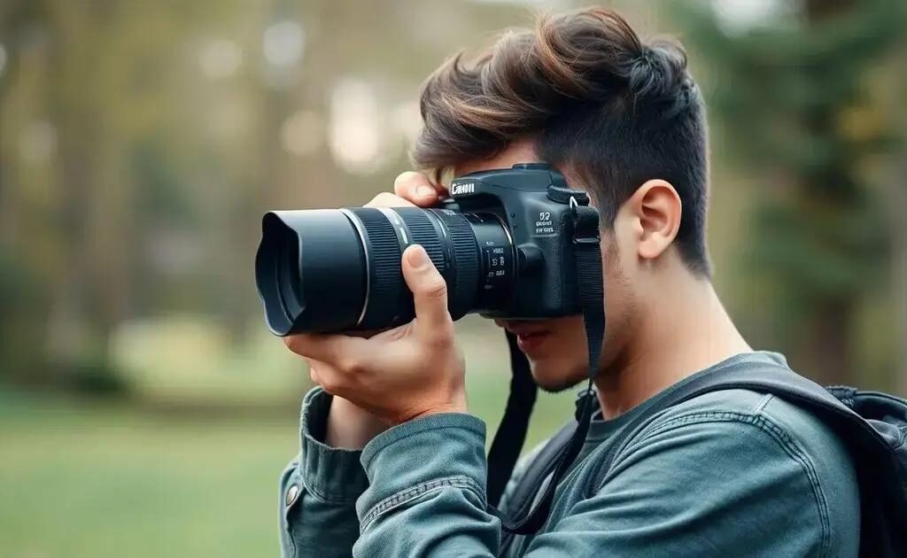 Kit câmera DSLR com desconto para iniciantes: garanta o seu agora