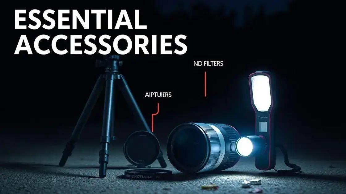 Acessórios que ajudam na fotografia noturna