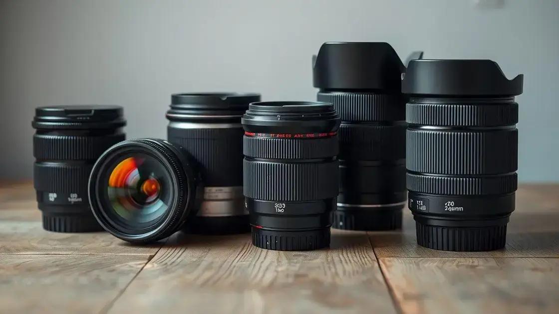 como escolher a melhor lente para sua câmera