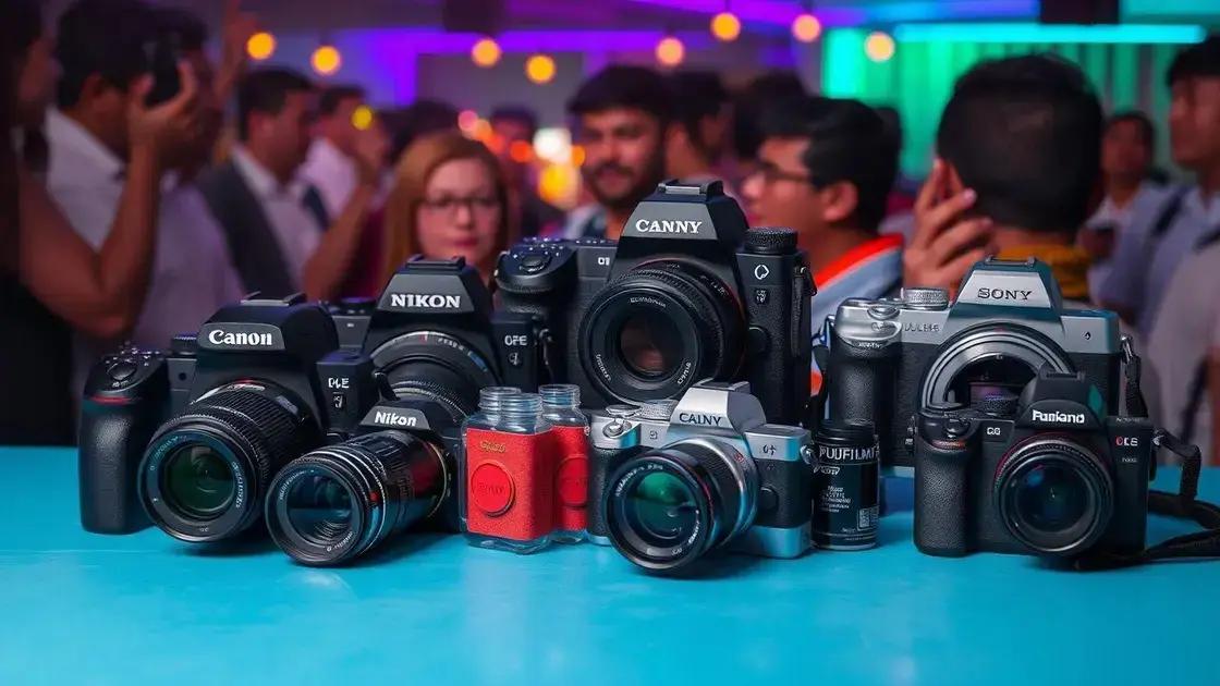 As melhores marcas de câmeras para fotografar eventos sociais
