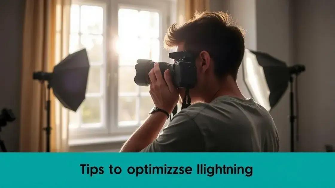 Dicas para otimizar a iluminação em suas fotos