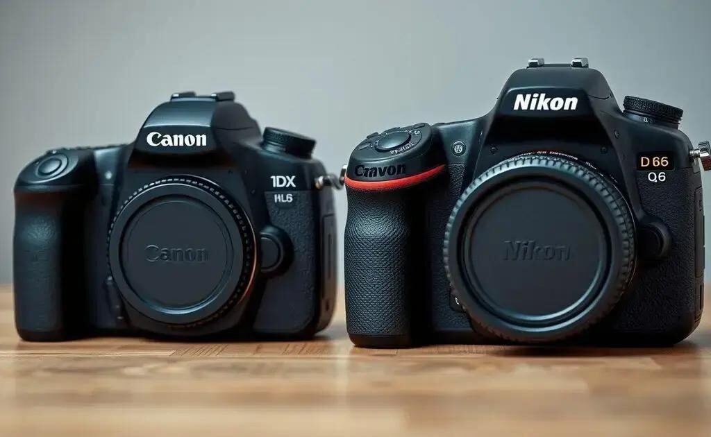 Comparativo câmeras profissionais Canon 1DX Mark III vs Nikon D6: Qual escolher?