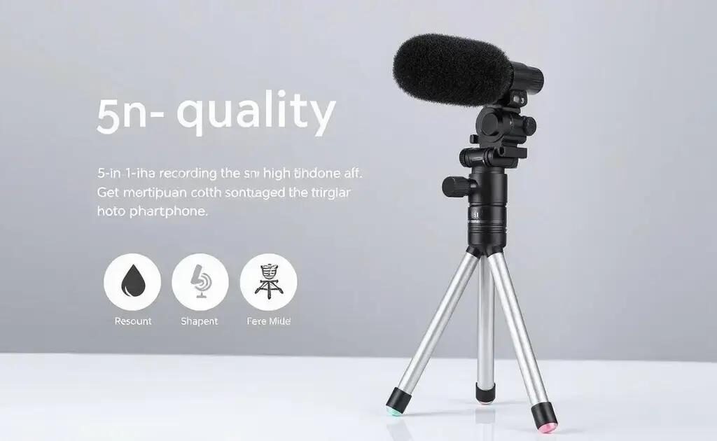 Kit de gravação 5 em 1 para smartphone com tripé e microfone: o guia definitivo
