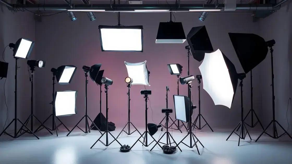Tipos de iluminação para estúdio fotográfico