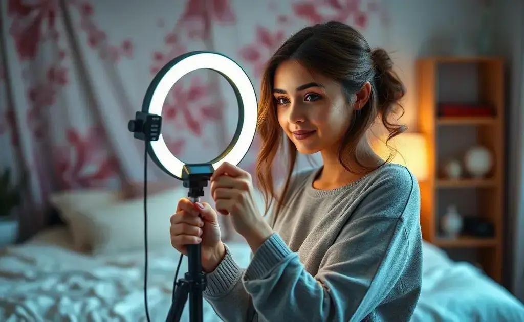 Onde comprar ring light com desconto e melhorar suas fotos agora
