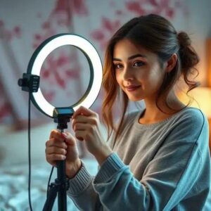 Onde comprar ring light com desconto e melhorar suas fotos agora