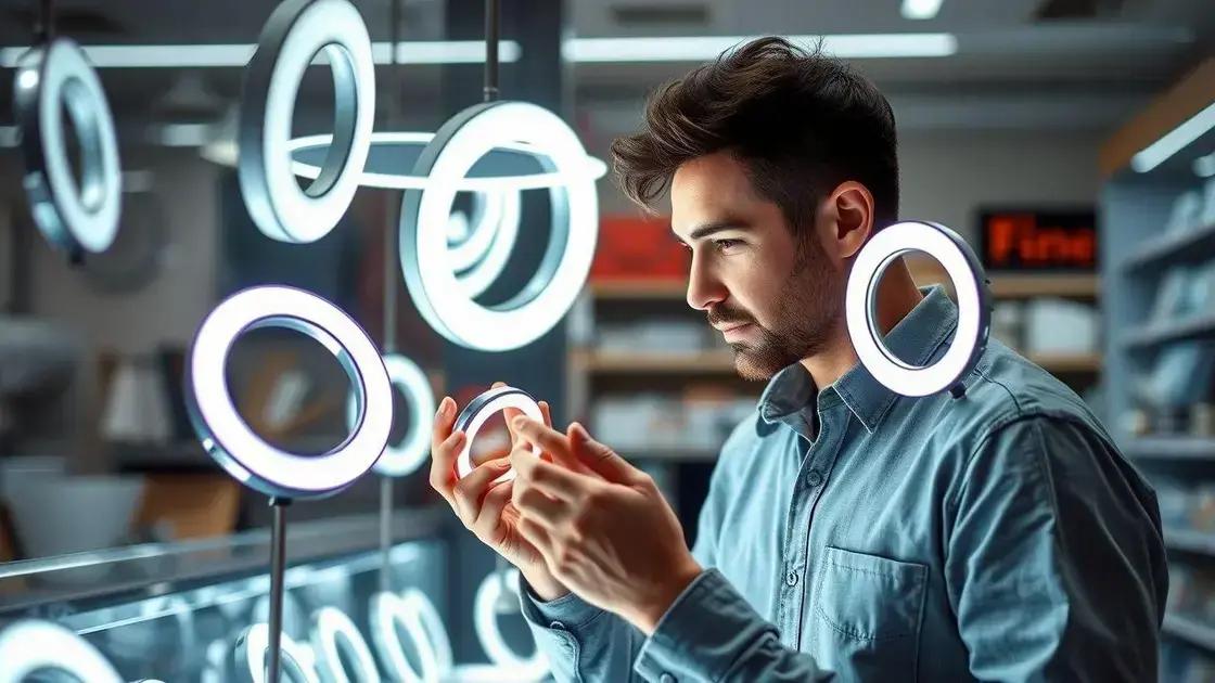 Dicas para escolher o ring light ideal