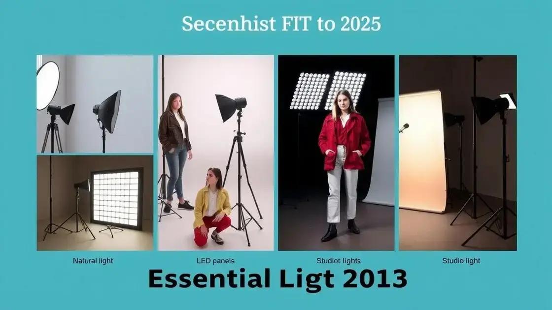 Tipos de iluminação essenciais para 2025