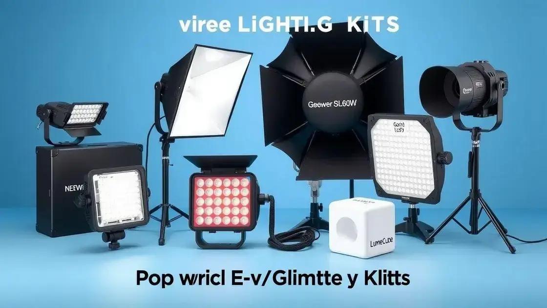 Análise dos kits de iluminação mais populares