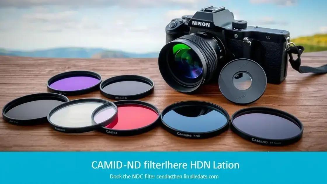 Tipos de filtros ND: como escolher o ideal