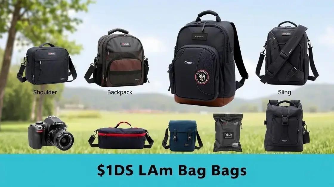 Tipos de bolsas para câmeras DSLR