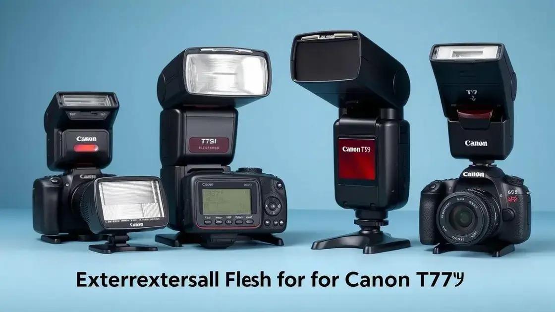 Melhores opções de flash para Canon T7i