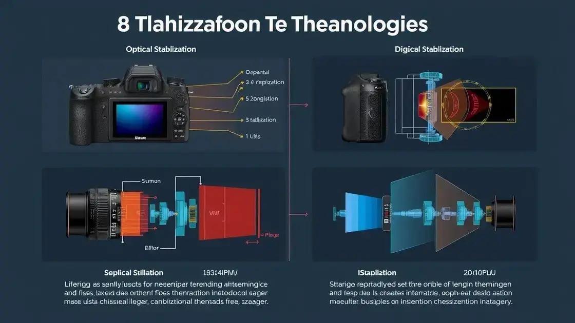 Principais tecnologias de estabilização de imagem