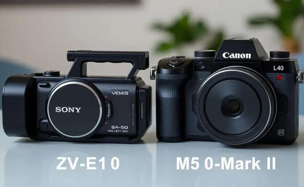 Comparativo Sony ZV-E10 vs Canon M50 Mark II: Qual câmera é a melhor escolha?