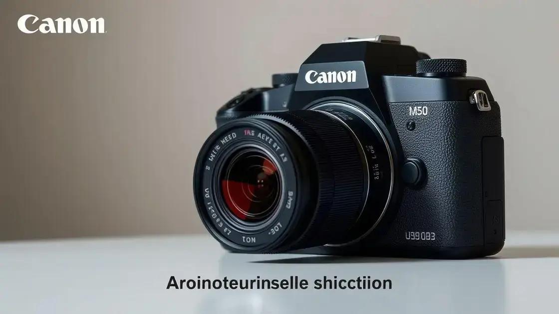 Análise da Canon M50 Mark II