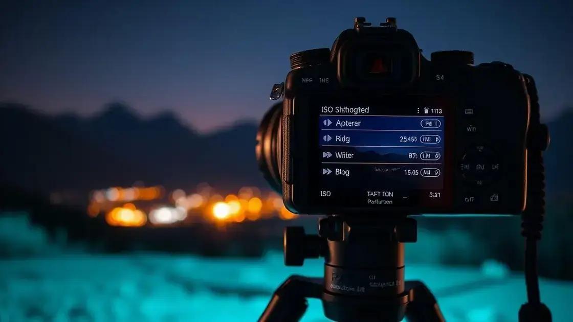 Dicas de configuração para capturar excelentes fotos noturnas
