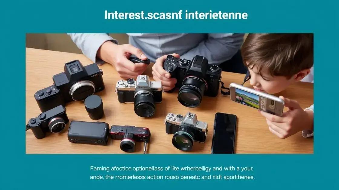 Tipos de câmeras e suas características