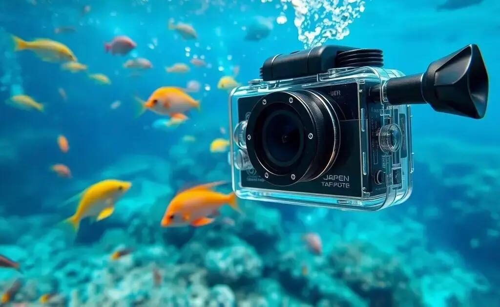 Câmera à prova d'água para aventuras: Capture cada momento sem medo