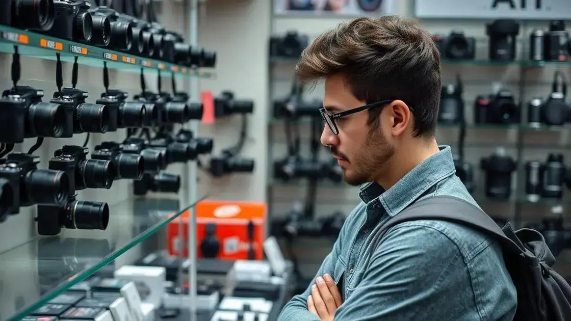 O que considerar na compra da sua primeira câmera