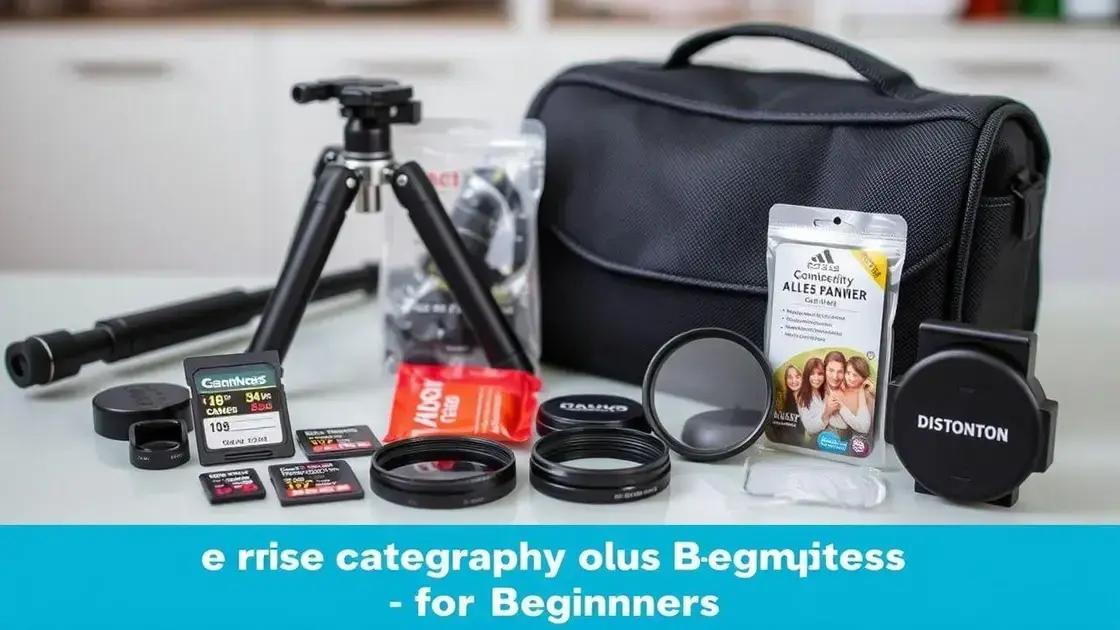 Acessórios essenciais para iniciantes