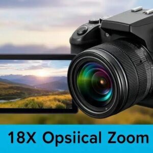 Câmera digital 4k com zoom óptico 18x: a escolha ideal para fotógrafos