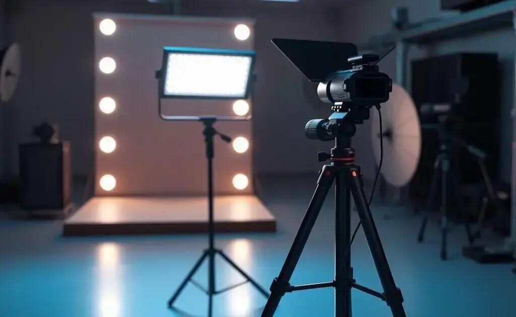 Bastão de led portátil com tripé para iluminação profissional: maximize suas gravações