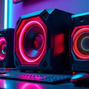 Alto-falante gaming RGB com subwoofer mais vendido em 2025