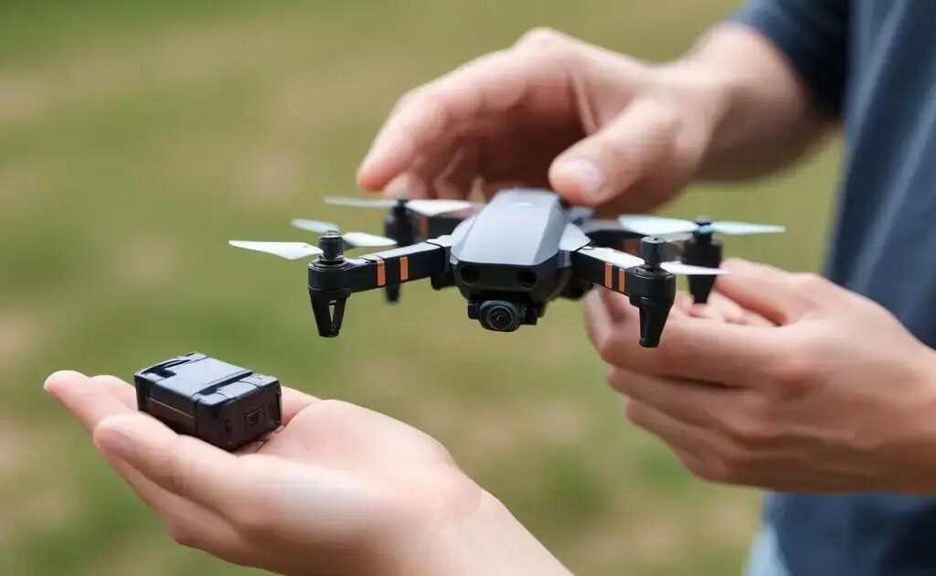 Bateria extra para drone mini: autonomia imediata e segurança de voo